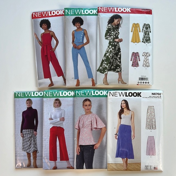 Lot of 7 NEW LOOK Sewing Patterns R10281 R10087 R10098 R10535 R10283 H0170 N6072 - Picture 2 of 16